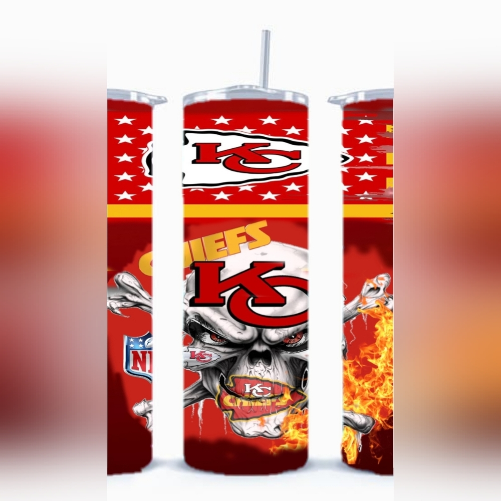 KC chiefs football tumbler